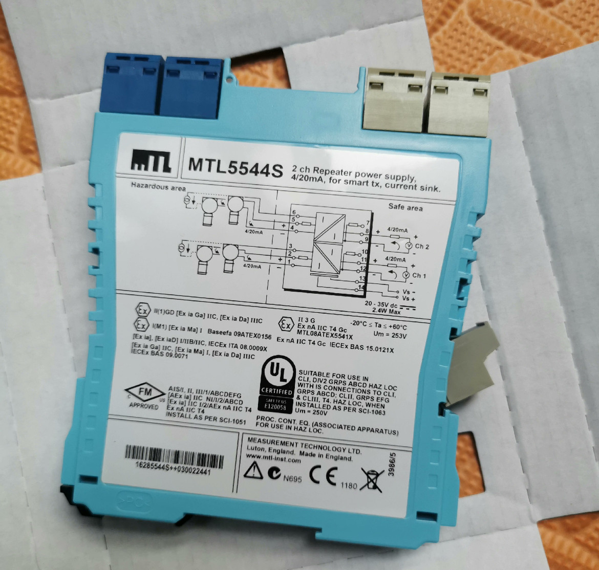 MTL5544s MTL Instruments Proximity Detector Interface Base Guideway ...