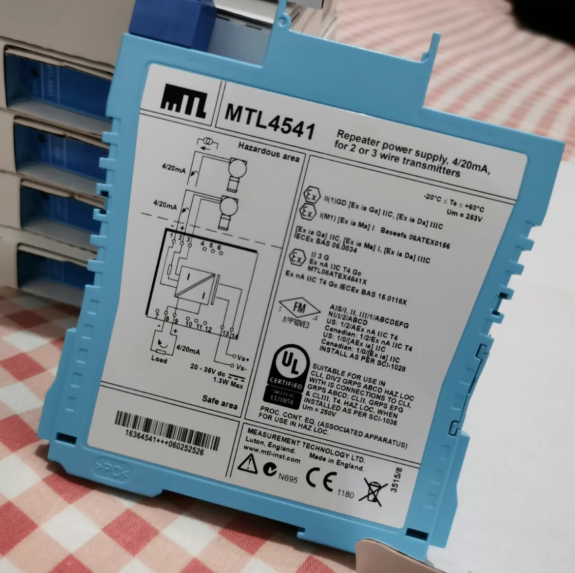 MTL4541 MTL Instruments Proximity Detector Interface Base Guideway
