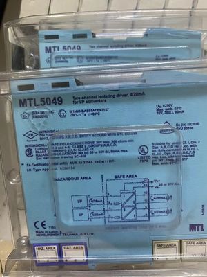 The MTL5049 Isolates And Passes On Two 4/20mA Signals From A Controller Located In The Safe Area To Two Loads Located In The Hazardous Area.